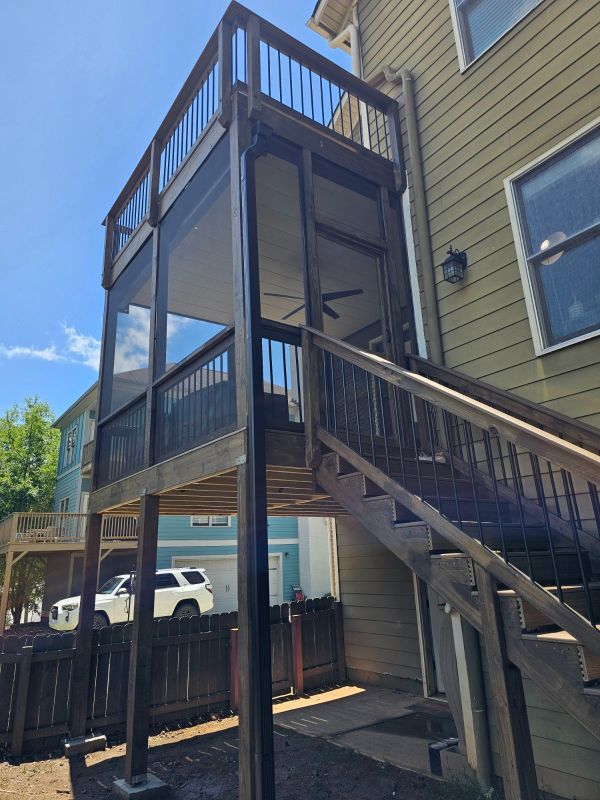 Covered underdeck area and backyard upgrade near Johns Creek Georgia