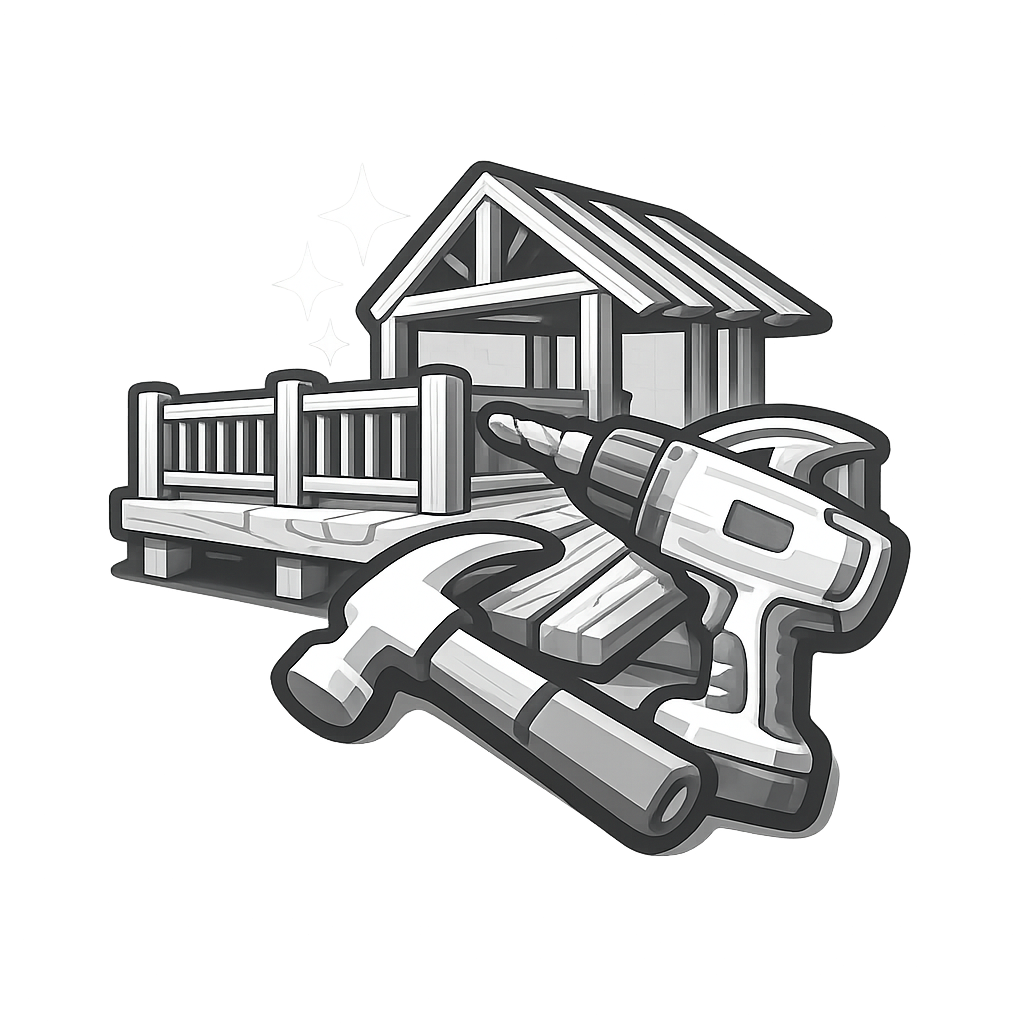 New deck construction icon for Canton GA