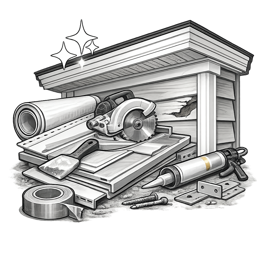 Trim, soffit, and fascia icon