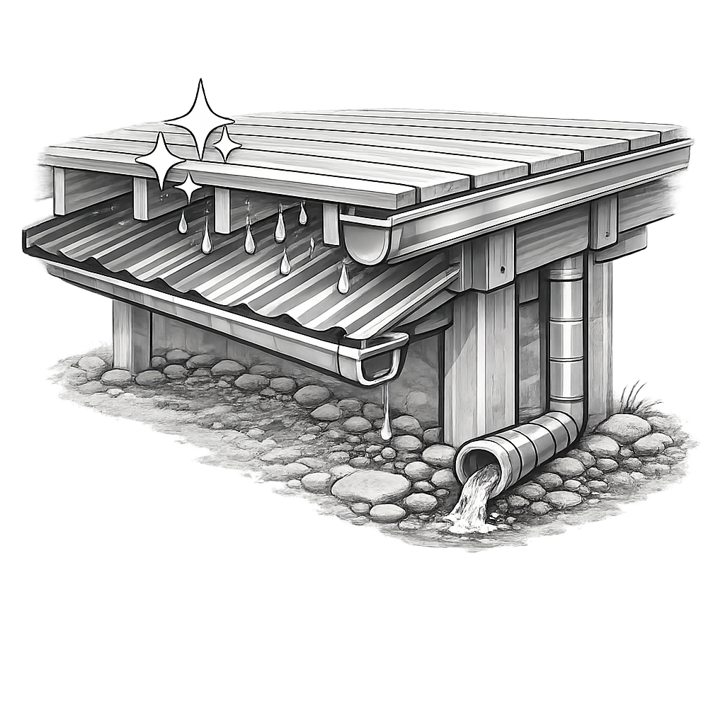 Underdecking installation icon